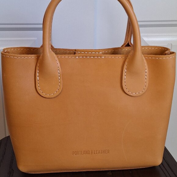 Portland Leather Goods Folklore Small Raindrop Snap in Sunflower - Picture 2 of 8